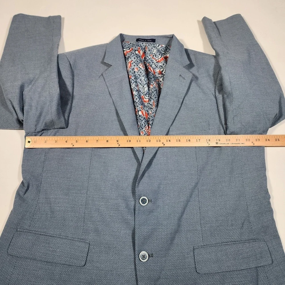 ALAN‎ FLUSSER blazer Blue With Floral Lining MENS (XL)